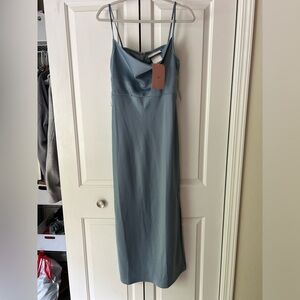 BHLDN satin midi dress- never worn. I love it but bought the wrong size.